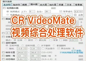 CR VideoMate 全面的视频综合处理工具，解放双手，支持视频一键去重-二八网赚