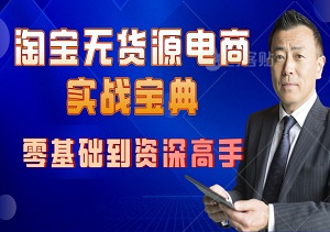 淘宝无货源电商实战宝典：零基础到资深高手，全面优质教学助你轻松玩转电商！-二八网赚