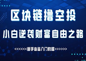 区块链撸空投：小白逆袭财富自由之路！普通人如何通过撸空投轻松赚钱？新手必备入门教程-二八网赚