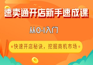 速卖通开店新手速成课：0基础入门，快速开店秘诀，挖掘商机市场，轻松海外掘金之旅（共8.1节精品课）-二八网赚