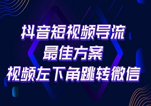 抖音短视频引流导流创新方案：视频左下角一键跳转微信，轻松实现一单200高利润！-二八网赚