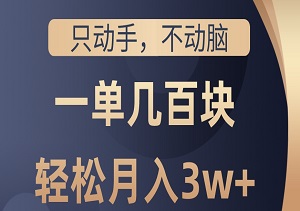 小红书商单项目，只动手不动脑，一单几百块，轻松月入3w+，看完就能直接操作，详细教程-二八网赚