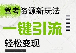 揭秘驾考资源新玩法：一键引流，轻松变现，小白也能轻松上手！-二八网赚