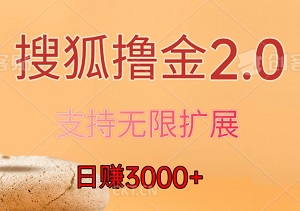 搜狐撸金2.0：日赚3000+，支持无限扩展，轻松获取丰厚收益-二八网赚