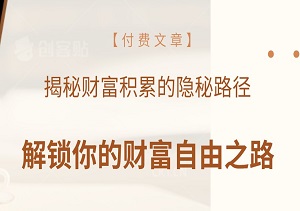 【付费文章】重塑未来三十年：揭秘财富积累的隐秘路径，解锁你的财富自由之路-二八网赚