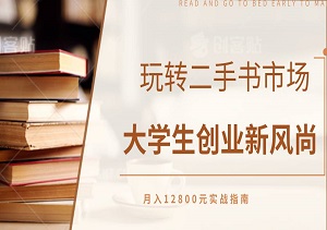 玩转二手书市场：大学生创业新风尚，月入12800元实战指南-二八网赚