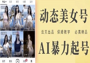 云天AI美女号：揭秘起号秘籍，0成本白嫖玩法，保姆级教学全攻略！-二八网赚