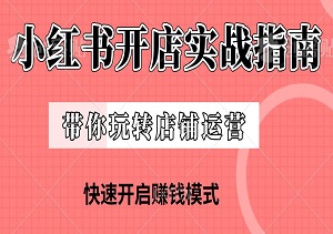 【一学就会】小红书开店实战指南：全面解析开店流程，带你玩转店铺运营，快速开启赚钱模式！-二八网赚