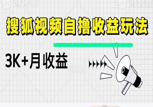 搜狐视频自撸收益玩法 ，用一台电脑撬动3K+月收益，矩阵布局让你的收入飙升！-二八网赚