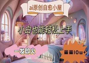 AI治愈系小屋：零基础创作，轻松打造爆款文章！-二八网赚