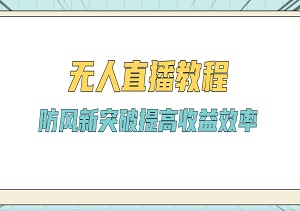 2024抖音无人直播教程：防风新突破，规避违规风险，提升运营效率-二八网赚