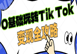 0基础玩转Tik Tok，配置、运营、剪辑、热门、变现全攻略-二八网赚