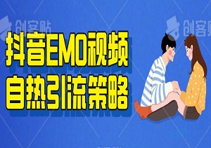 日引500+创业粉，抖音EMO视频自热引流策略（内有资料）-二八网赚