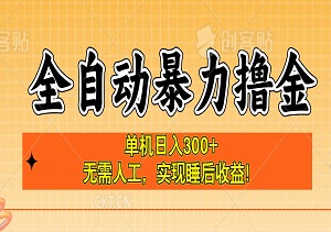 全自动撸金，打开电脑，单机日入300+，无需人工，实现睡后收益！(内附软件)-二八网赚