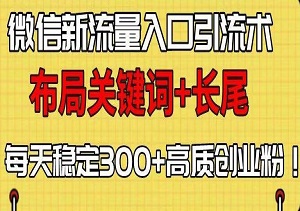 布局问一问计划，揭秘关键词+长尾布局，日引300+高质量创业粉丝！-二八网赚